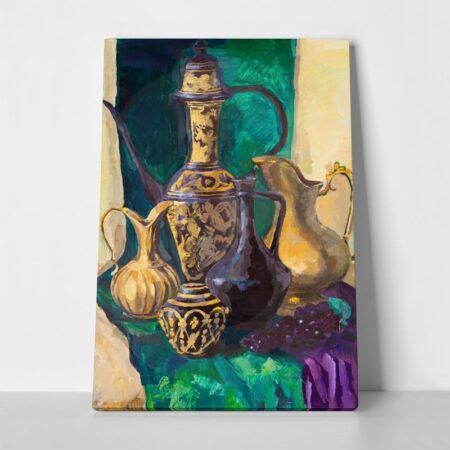 Πινακας σε καμβά ORIENTAL POTTERY - Vintage Sticky 1