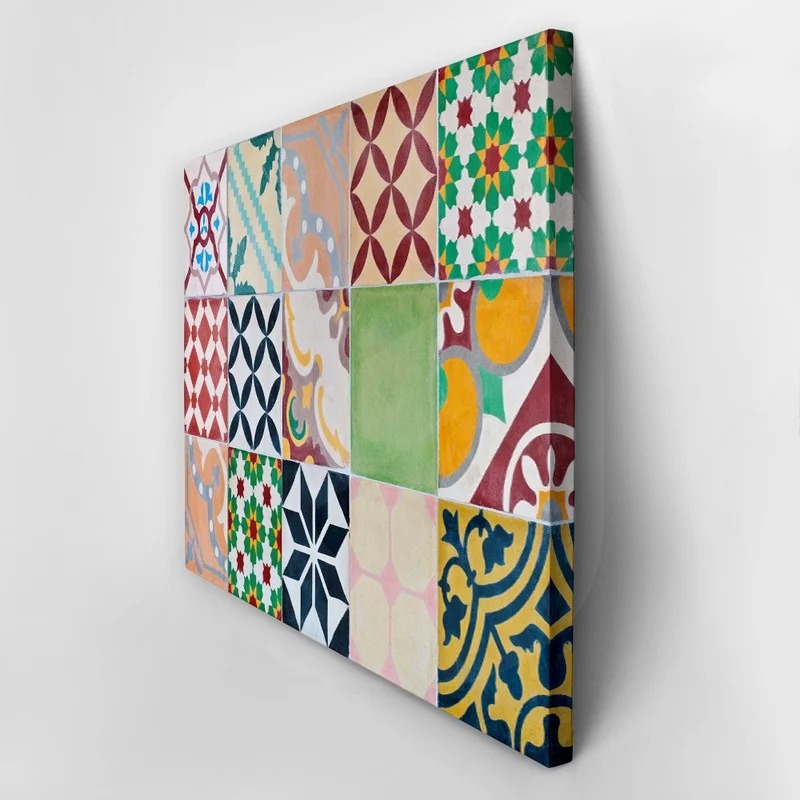 Πινακας σε καμβά PORTUGESE SET OF ORNAMENTAL TILES