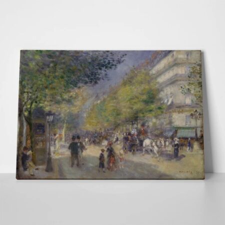 Πινακας σε καμβά RENOIR - THE GRANDS BOULEVARDS - Pierre Auguste Renoir