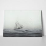Πινακας σε καμβά SAILING SHIP IN THE FOG