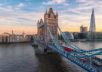 Πινακας σε καμβά SUNSET TOWER BRIDGE LONDON
