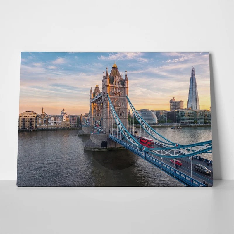 Πινακας σε καμβά SUNSET TOWER BRIDGE LONDON