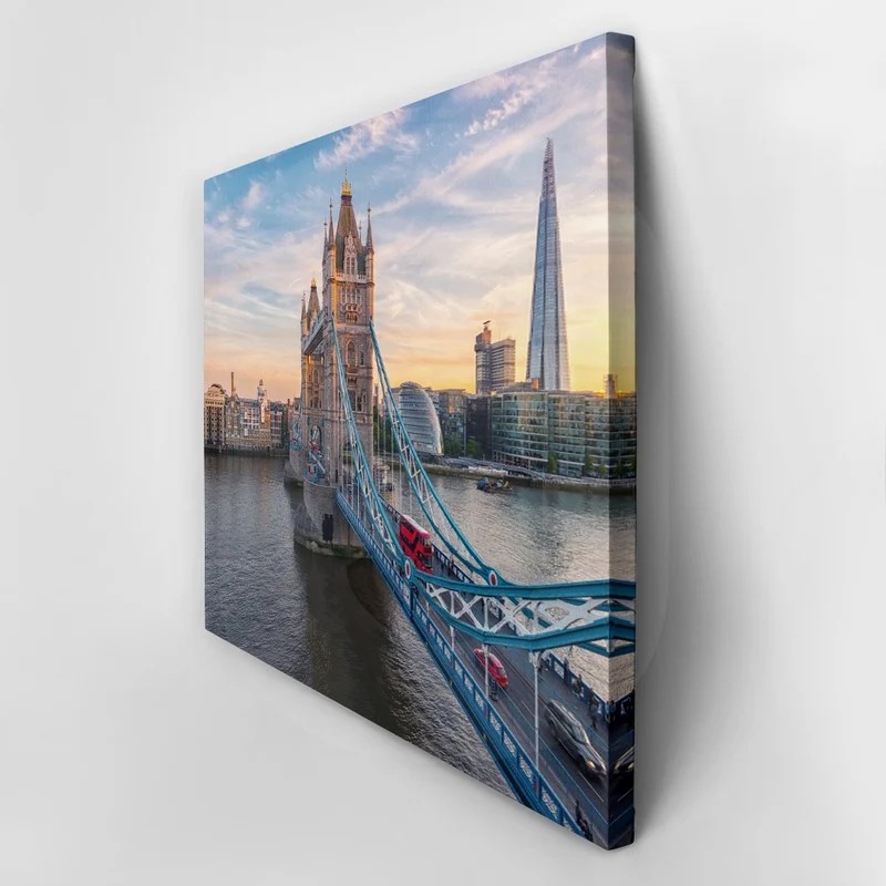 Πινακας σε καμβά SUNSET TOWER BRIDGE LONDON
