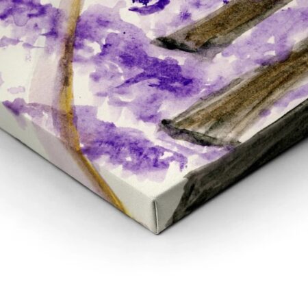 Πινακας σε καμβά TREES WITH PURPLE FLOWERS - Ανθη Δεντρων Sticky 1
