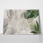 Πινακας σε καμβά TROPICAL LEAVES
