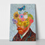 Πινακας σε καμβά VAN GOGH - FLORAL PORTRAIT