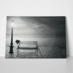 Πινακας σε καμβά VINTAGE BLACK WHITE