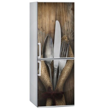 Αυτοκόλλητο ψυγείου VINTAGE SILVERWARE - Food and Drink