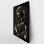Πινακας σε καμβά WOMAN WITH GOLD PAINT