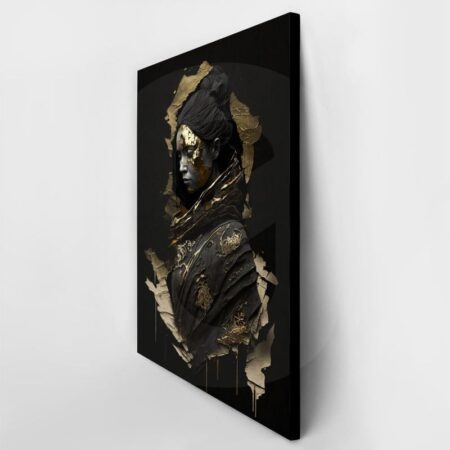 Πινακας σε καμβά WOMAN WITH GOLD PAINT - Πορτραιτα και Φιγουρες Sticky 3