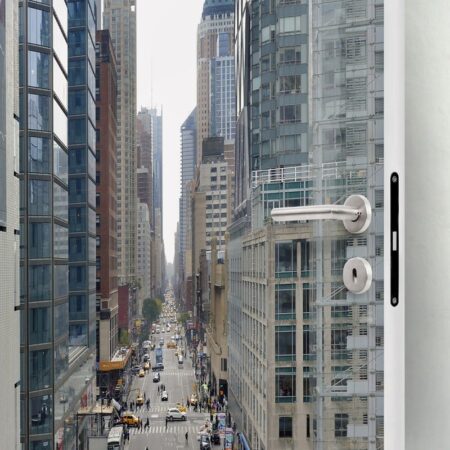 Αυτοκολλητο Πορτας 8th AVENUE IN MANHATTAN - Πόλεις Sticky 1