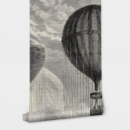 Αυτοκόλλητη Ταπετσαρία τοίχου AIR BALLOONS VINTAGE DRAWING - Vintage Sticky 2