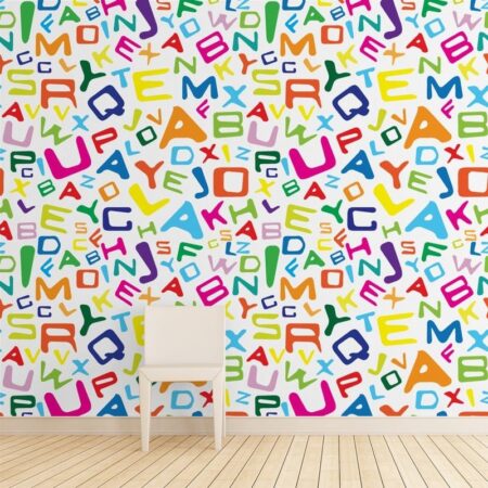 Αυτοκόλλητη Ταπετσαρία τοίχου ALPHABET - Παιδικές Ταπετσαρίες