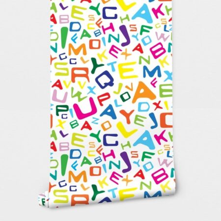 Αυτοκόλλητη Ταπετσαρία τοίχου ALPHABET - Παιδικές Ταπετσαρίες Sticky 1