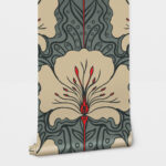 Αυτοκόλλητη Ταπετσαρία τοίχου ART NOUVEAU FLOWER
