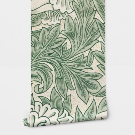 Αυτοκόλλητη Ταπετσαρία τοίχου ART NOUVEAU GREEN LEAVES - Floral - Λουλουδια Sticky 2