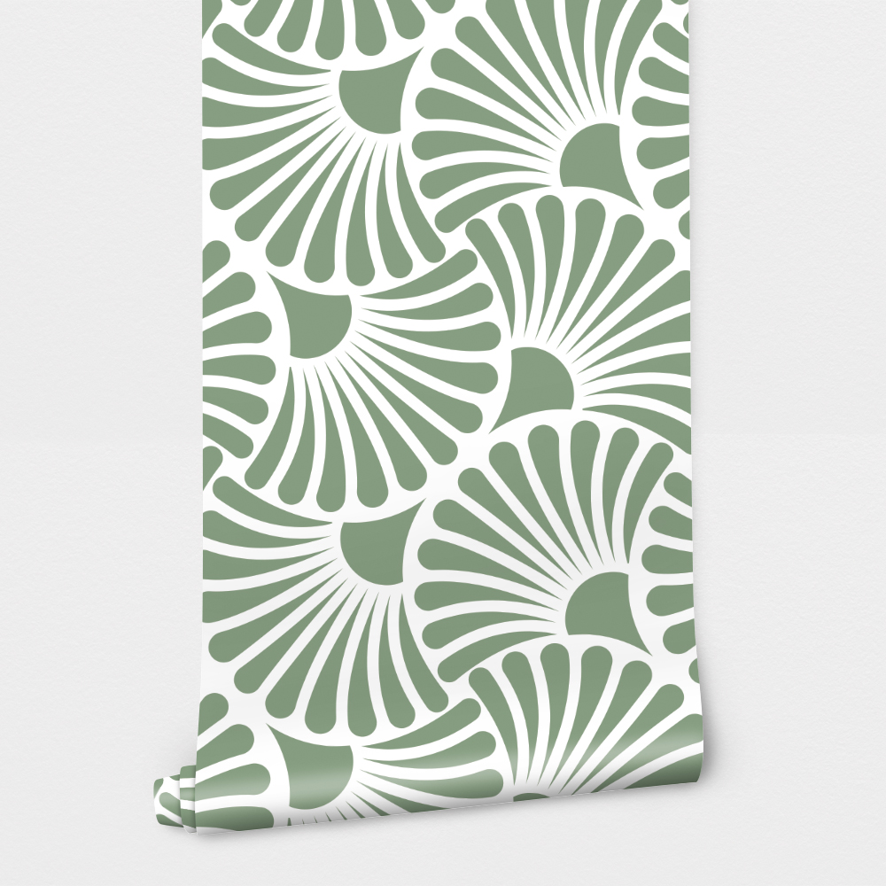 Αυτοκόλλητη Ταπετσαρία τοίχου ART NOUVEAU PASTEL GREEN
