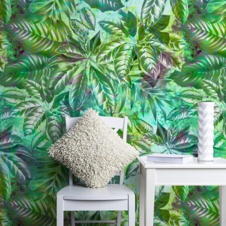 Αυτοκόλλητη Ταπετσαρία τοίχου ASSORTED LEAVES - Tropical