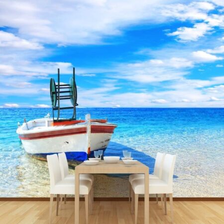Αυτοκόλλητη Ταπετσαρία τοίχου BOAT - Τοπία