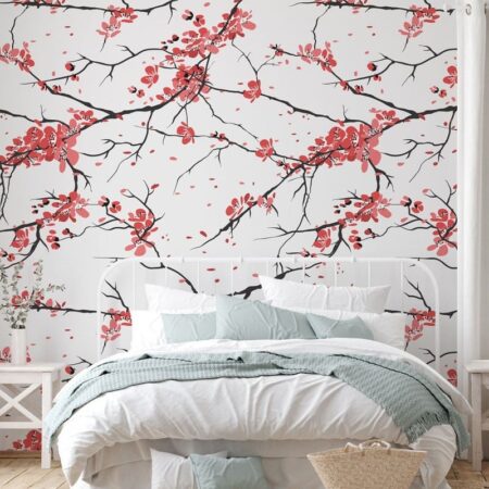 Αυτοκόλλητη Ταπετσαρία τοίχου CHERRY TREE BLOSSOM 2 - Floral - Λουλουδια