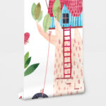 Αυτοκόλλητη Ταπετσαρία τοίχου CUTE CHILDREN TREE HOUSES