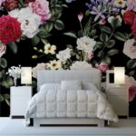 Αυτοκόλλητη Ταπετσαρία τοίχου DARK FLORAL