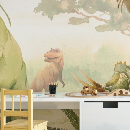 Αυτοκόλλητη Ταπετσαρία τοίχου DINO WORLD - Παιδικές Ταπετσαρίες Sticky 1