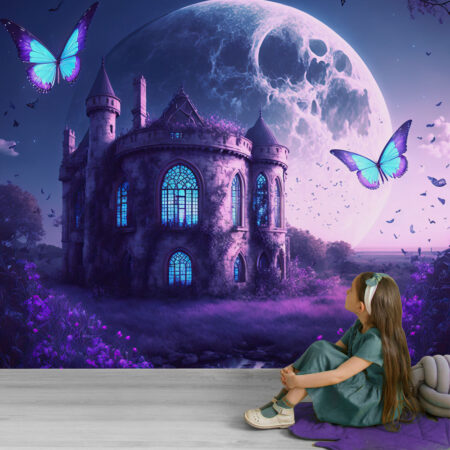 Αυτοκόλλητη Ταπετσαρία τοίχου FAIRY TALE CASTLE - Παιδικές Ταπετσαρίες