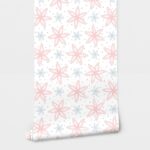 Αυτοκόλλητη Ταπετσαρία τοίχου FLOWERS AND ROUND DOTS