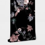 Αυτοκόλλητη Ταπετσαρία τοίχου FLOWERS IN THE DARK