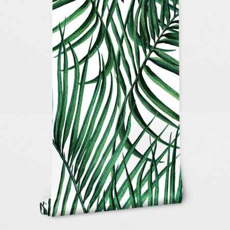 Αυτοκόλλητη Ταπετσαρία τοίχου GREEN TROPICAL PALM LEAVES - Tropical Sticky 2