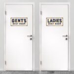 Αυτοκολλητο Πορτας GENTS REST ROOM