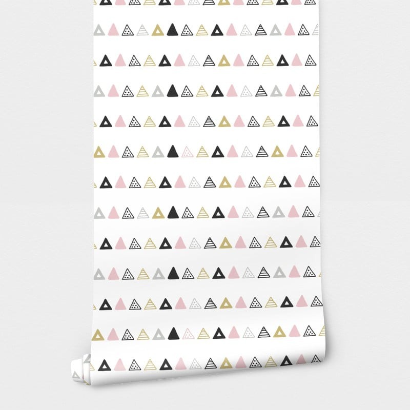 Αυτοκόλλητη Ταπετσαρία τοίχου HAND DRAWN TRIANGLES