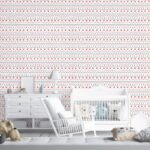 Αυτοκόλλητη Ταπετσαρία τοίχου HEART SCANDINAVIAN ORNAMENT