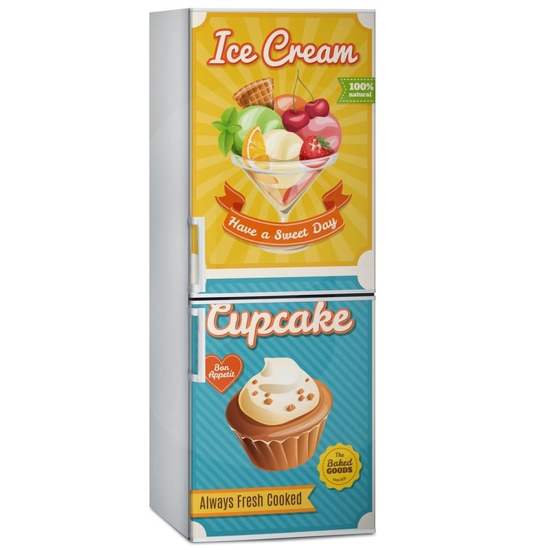 Αυτοκόλλητο ψυγείου ICE CREAM CUPCAKE
