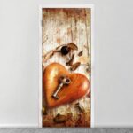 Αυτοκολλητο Πορτας KEY WITH THE HEART