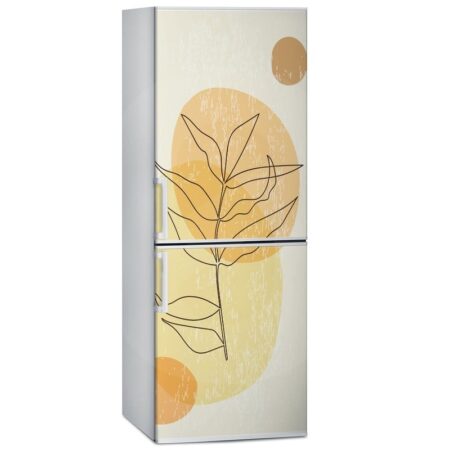 Αυτοκόλλητο ψυγείου LEAVES AND SHAPES - Floral