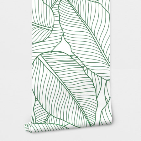 Αυτοκόλλητη Ταπετσαρία τοίχου LINE TROPICAL LEAVES - Tropical Sticky 2