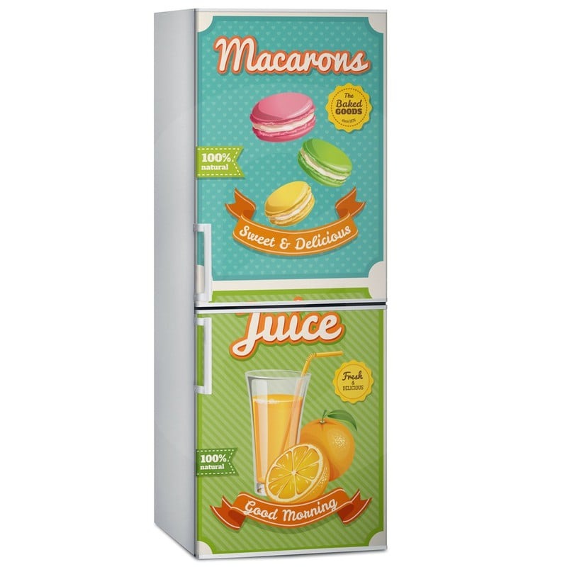 Αυτοκόλλητο ψυγείου MACARONS-JUICE