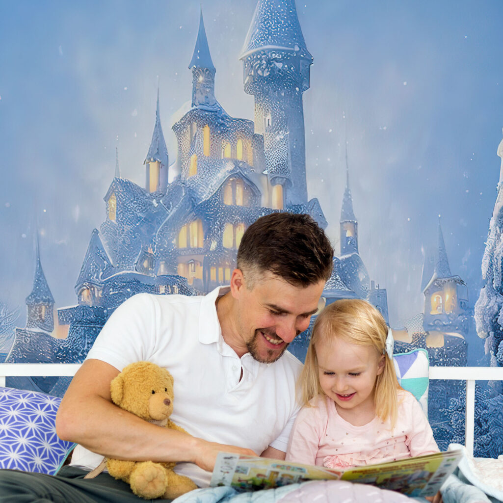 Αυτοκόλλητη Ταπετσαρία τοίχου MAGIC ICE CASTLE