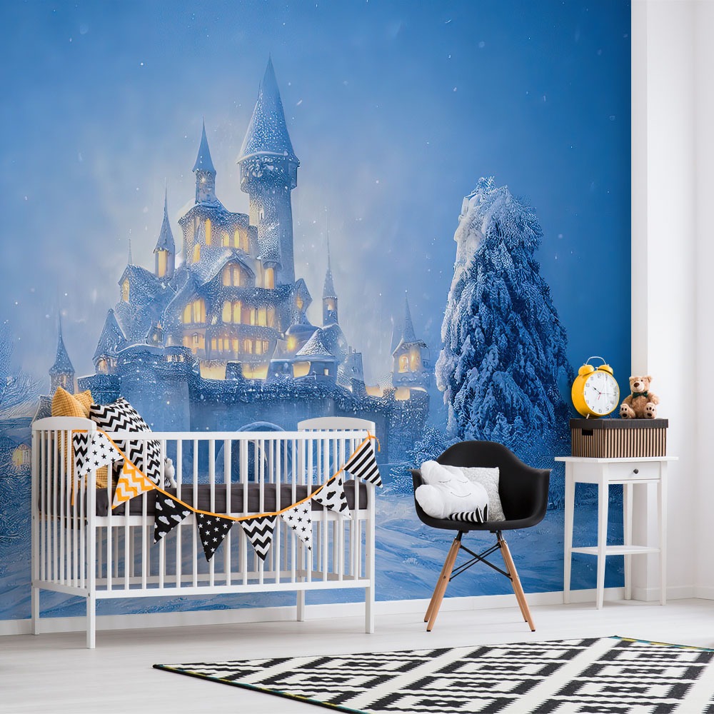 Αυτοκόλλητη Ταπετσαρία τοίχου MAGIC ICE CASTLE