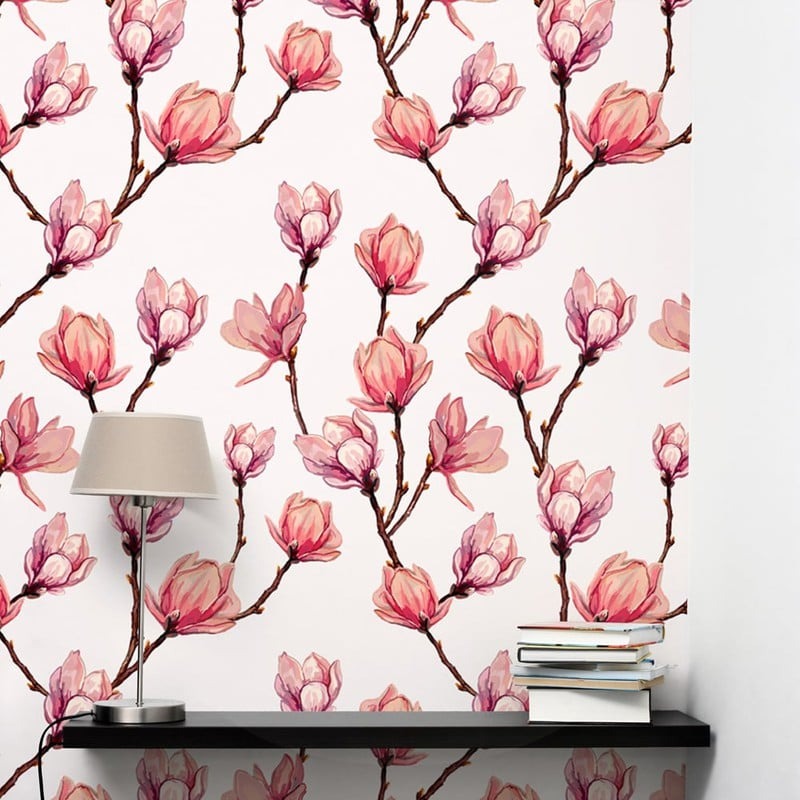 Αυτοκόλλητη Ταπετσαρία τοίχου MAGNOLIA FLOWERS