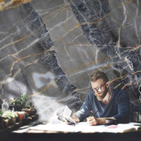 Αυτοκόλλητη Ταπετσαρία τοίχου MARBLE 22 - Απομίμηση υλικών