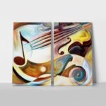 Σετ Δίπτυχος Πινακας σε καμβά MELODY SERIES