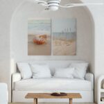 Σετ Δίπτυχος Πινακας σε καμβά MINIMAL BEIGE COAST