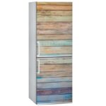 Αυτοκόλλητο ψυγείου OLD COLORED WOOD