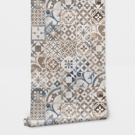 Αυτοκόλλητη Ταπετσαρία τοίχου OLD TILES - Απομίμηση υλικών Sticky 2
