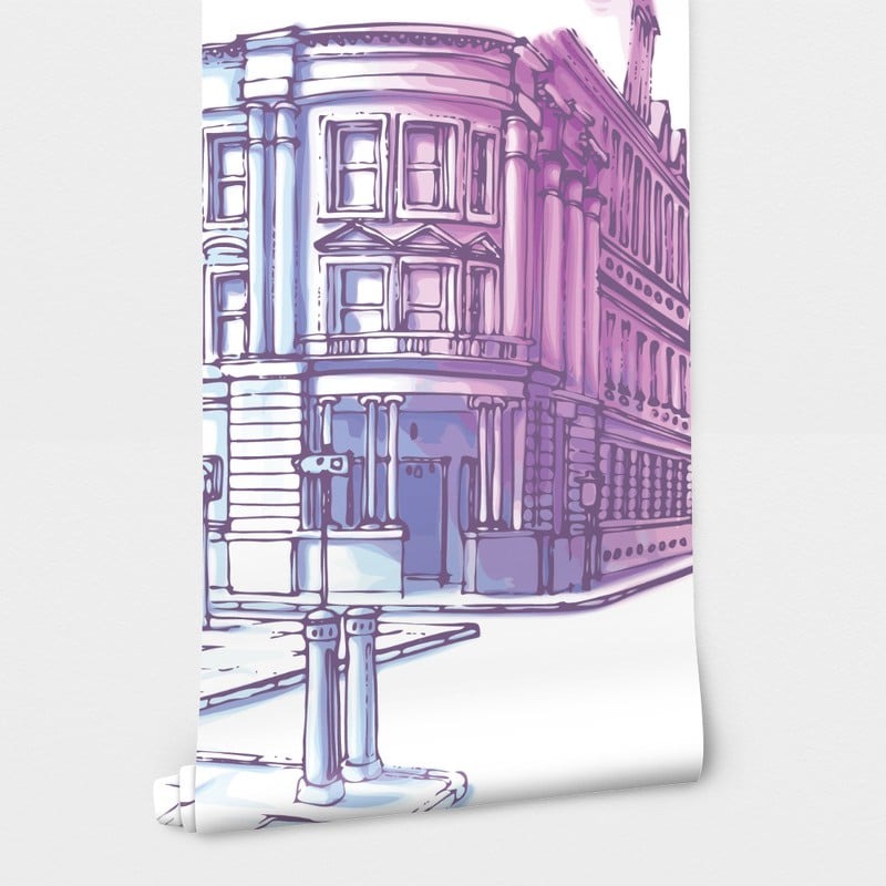 Αυτοκόλλητη Ταπετσαρία τοίχου PASTEL CITY