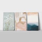 Σετ Τριπτυχος Πινακας σε καμβά PASTEL CALMNESS