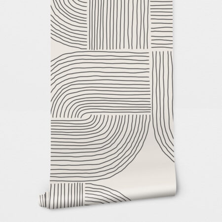 Αυτοκόλλητη Ταπετσαρία τοίχου SKETCH LINES PATTERN - Μοτίβα Sticky 2